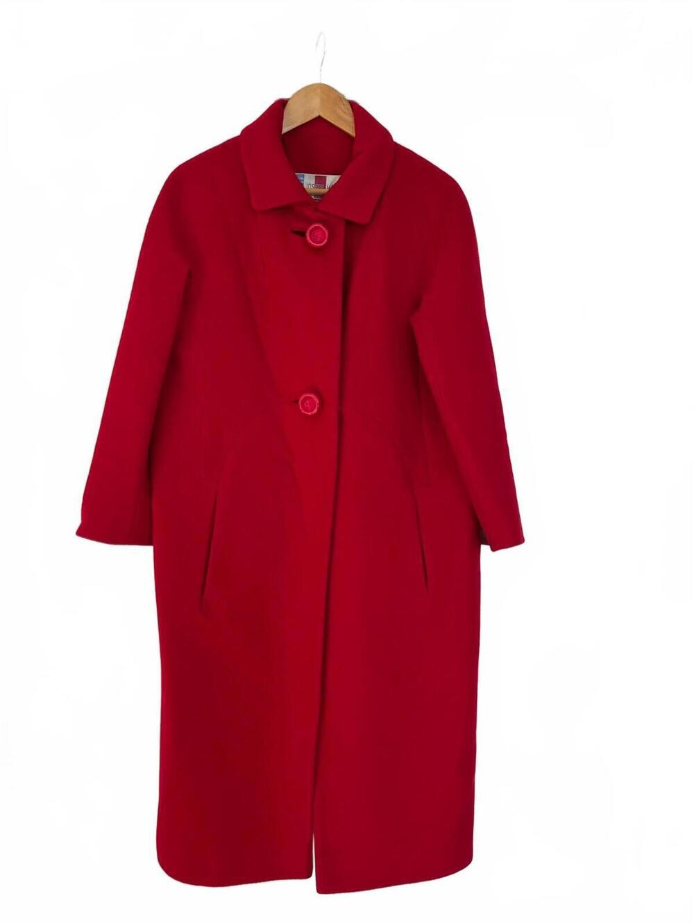 VINTAGE Red Joseph Magnin Forstmann Coat by Serge Lepage